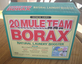 Mule Team Borax can be used in a number of homemade cleaner recipes.