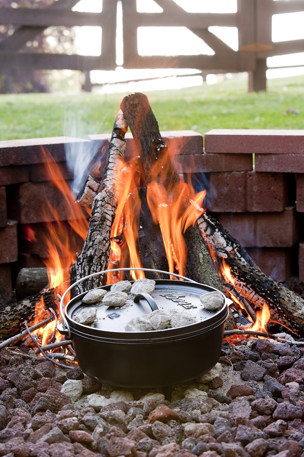 A cast iron dutch oven is a great way to cook when there is no power.