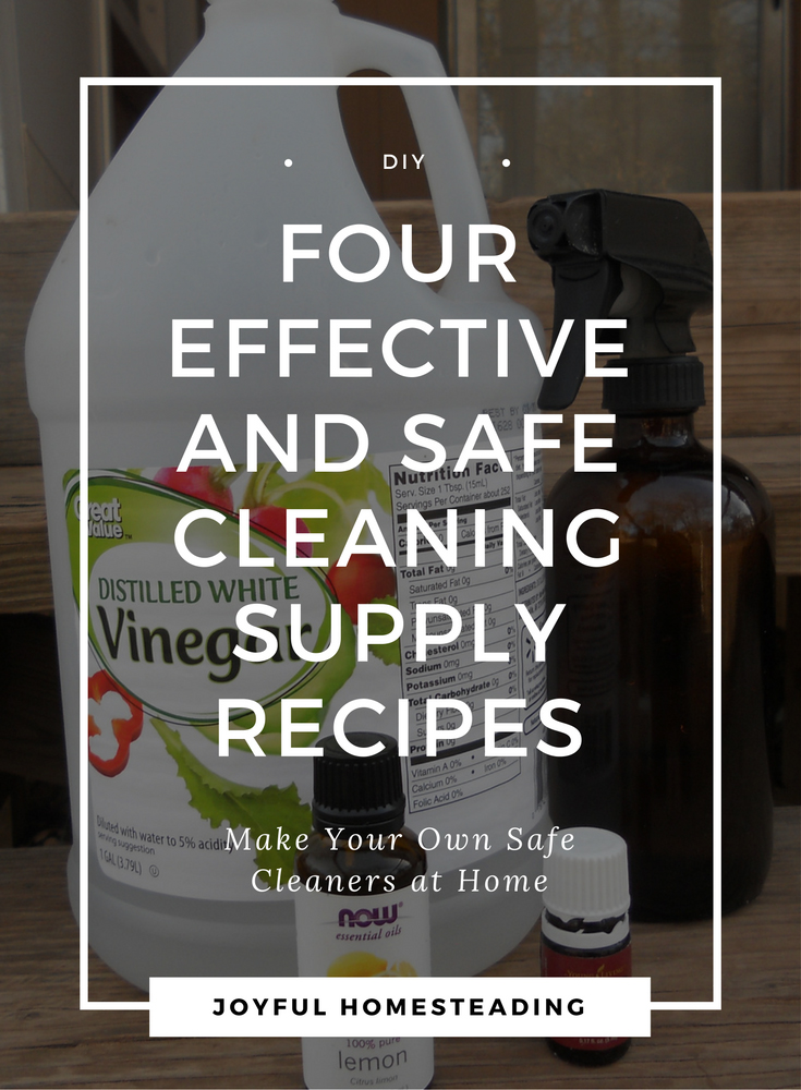 Four effective and safe cleaning supply recipes