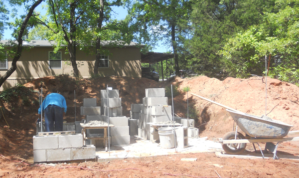 Building our cellar.