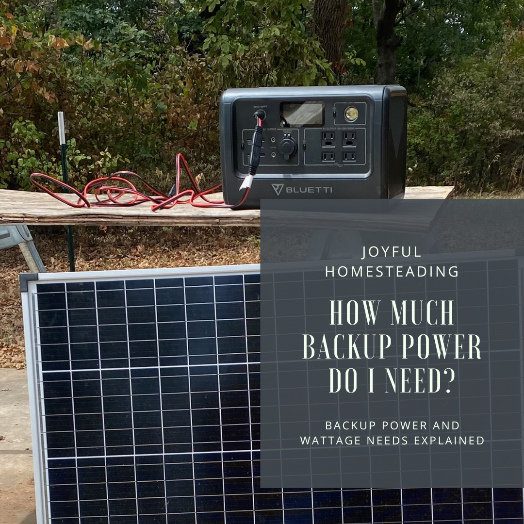 How Much Backup Power Do I Need