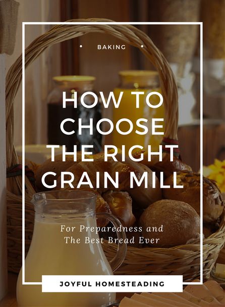 How to choose the right grain mill.