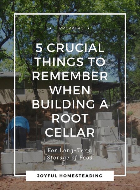 5 Things To Remember When Building a Root Cellar